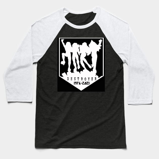 DESTROYER 45TH Crest Baseball T-Shirt by HERVEY DESIGNS